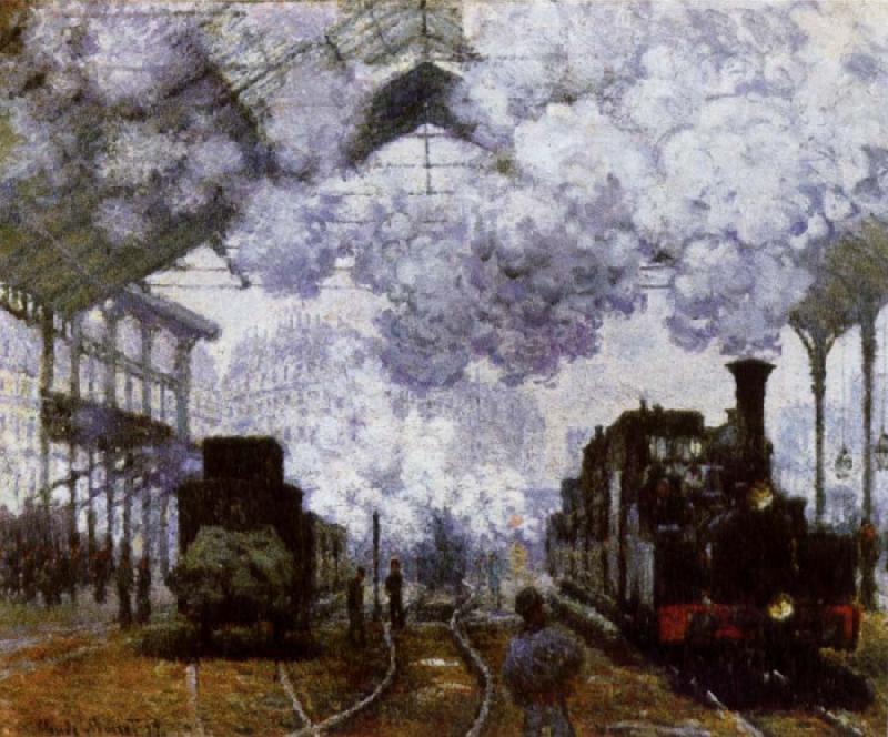 Claude Monet The Gare Saint-Lazare Arrival of a Train China oil painting art